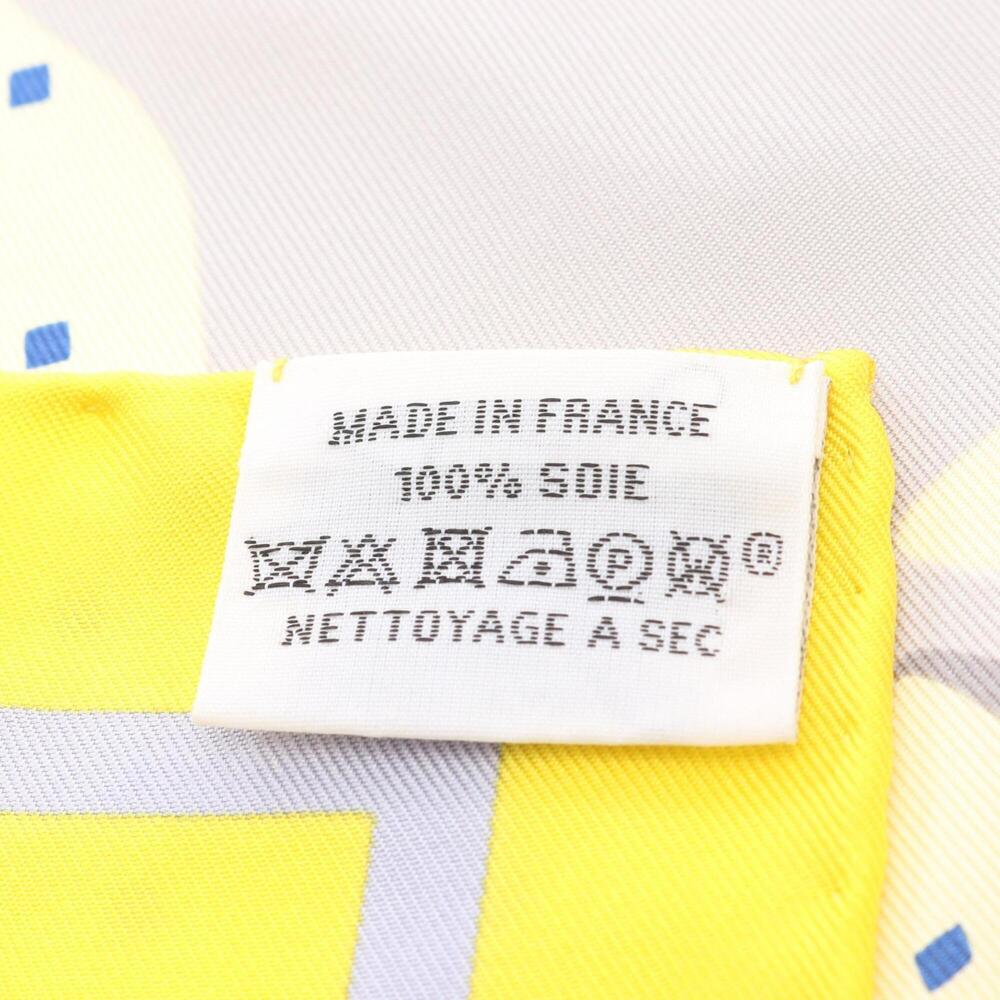 HERMES Authentic Yellow Silk Scarf - Picture 3 of 6
